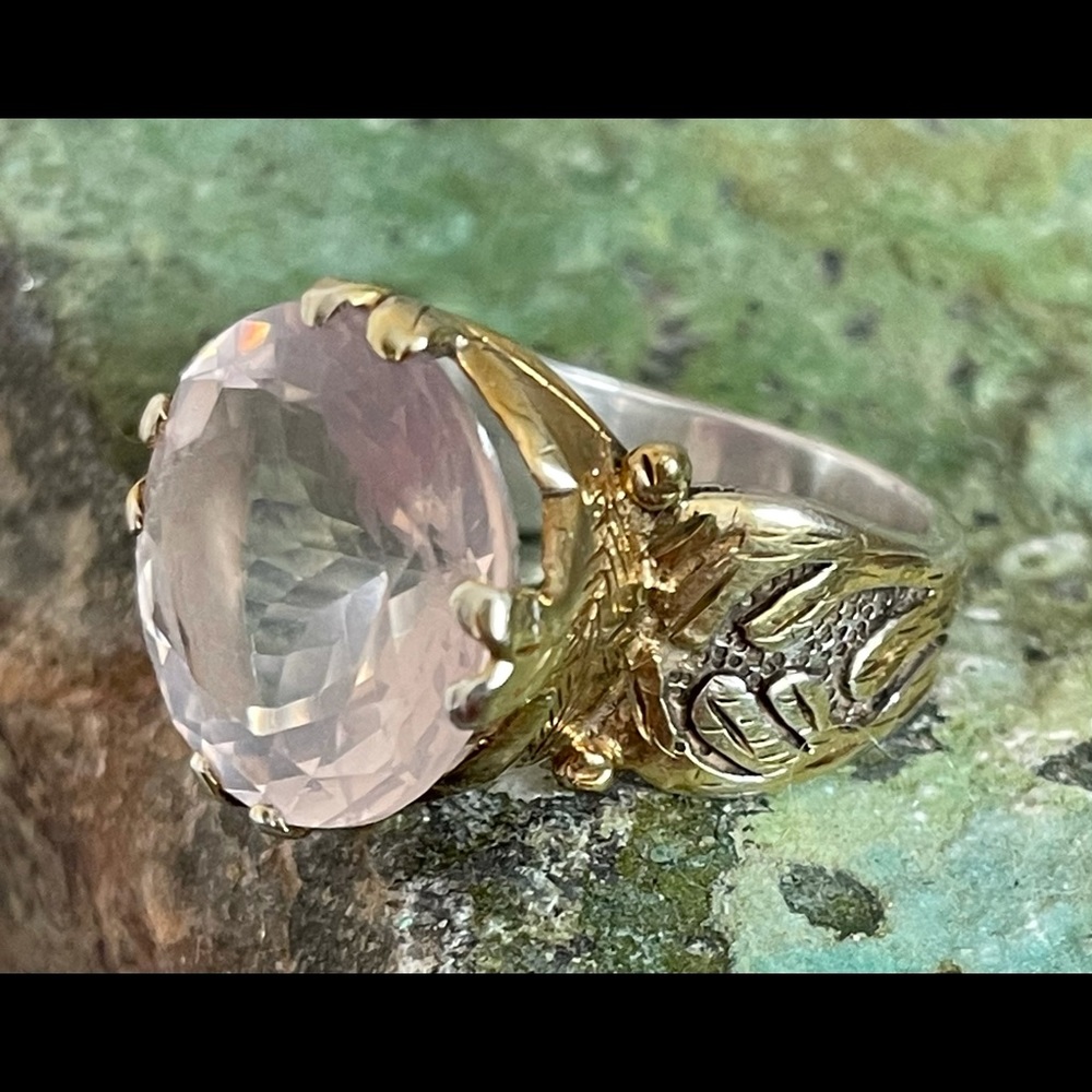 White Topaz Sterling Silver Statement Ring - image 3